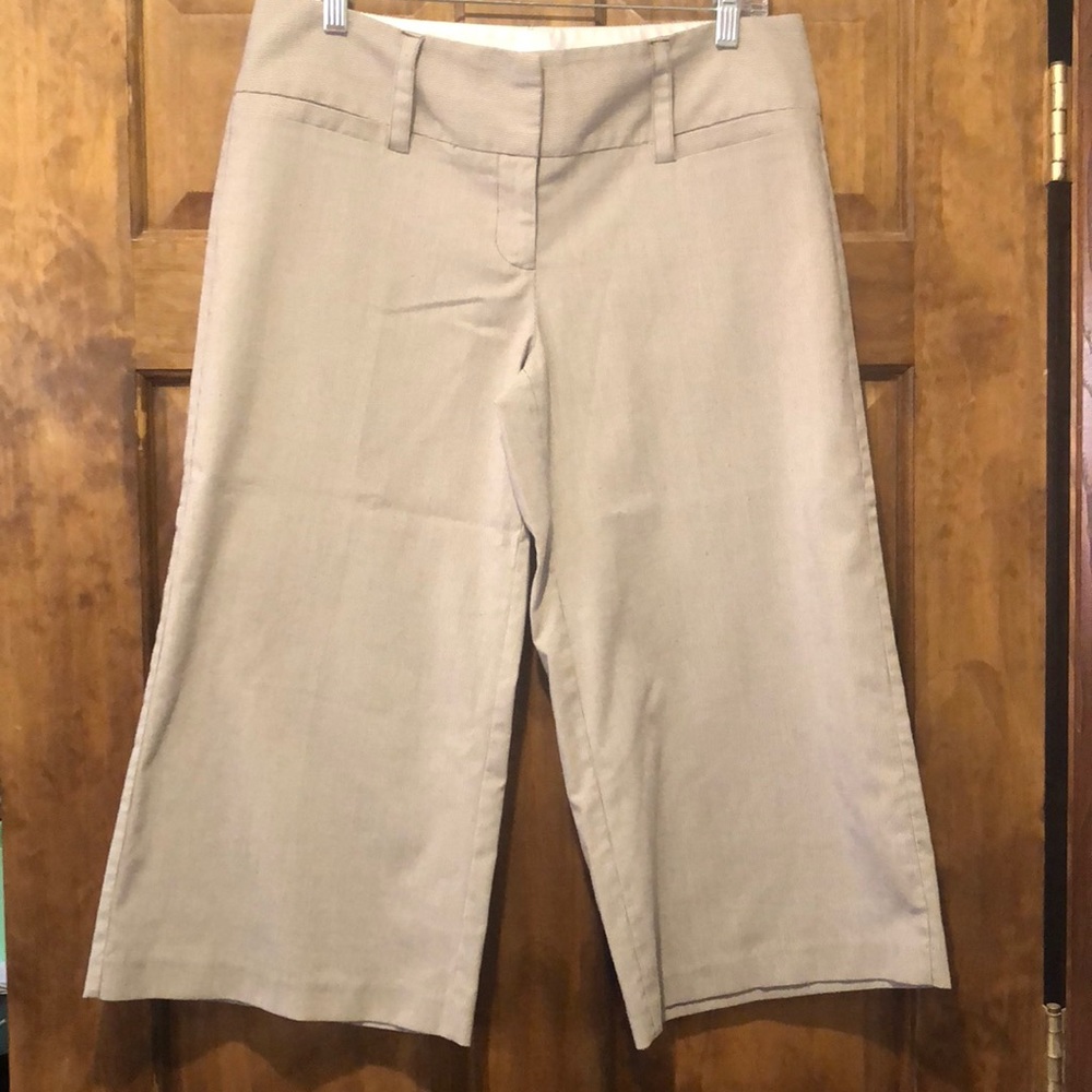 **2 for $7** Studio Y brown/tan gaucho dress pants
